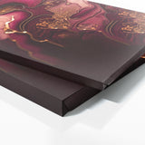 Marble Modern Luxury Ruby Red 25 Wall Art