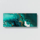 Marble Modern Luxury Teal 76 Wall Art