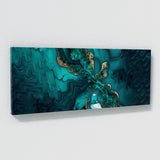 Marble Modern Luxury Teal 83 Wall Art