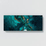 Marble Modern Luxury Teal 83 Wall Art