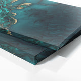 Marble Modern Luxury Teal 83 Wall Art