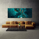 Marble Modern Luxury Teal 83 Wall Art