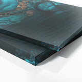 Marble Modern Luxury Teal 84 Wall Art