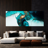 Marble Modern Luxury Turquoise 48 Wall Art