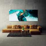 Marble Modern Luxury Turquoise 48 Wall Art