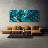 Marble Modern Luxury Turquoise 49 Wall Art