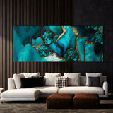 Marble Modern Luxury Turquoise 54 Wall Art