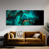 Marble Modern Luxury Turquoise 64 Wall Art