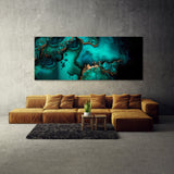 Marble Modern Luxury Turquoise 64 Wall Art