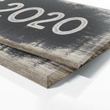 Anniversary Date Black Wood Grunge Wall Art