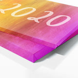 Anniversary Date Colorful Wall Art
