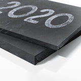 Anniversary Date Concrete Black Wall Art