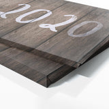 Anniversary Date Grey Wooden Wall Art
