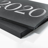 Anniversary Date Marble Black Wall Art