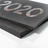 Anniversary Date Metal Rust Black Wall Art