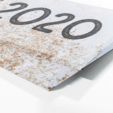 Anniversary Date Metal Rust White Wall Art