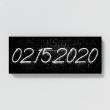 Anniversary Date Neon Wall Art