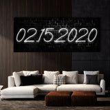Anniversary Date Neon Wall Art