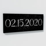 Anniversary Date Silver Wall Art