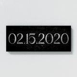 Anniversary Date Silver Wall Art