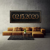 Anniversary Date Stone Wall Art