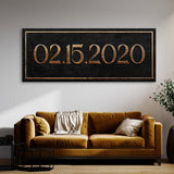 Anniversary Date Stone Wall Art