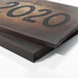 Anniversary Date Wooden Black Wall Art