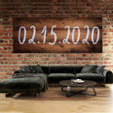 Anniversary Date Wooden Plank Wall Art
