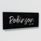 Family Name Black Wall Art