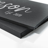 Family Name Black Wall Art