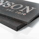 Family Name Black Metal Rust Wall Art
