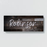Family Name Darker Wood Wall Art