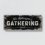 Family Name Gathering Black Wood Grung Wall Art