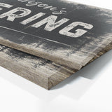 Family Name Gathering Black Wood Grung Wall Art