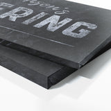 Family Name Gathering Concrete Black Wall Art