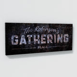Family Name Gathering Concrete Rust Wall Art