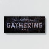 Family Name Gathering Concrete Rust Wall Art