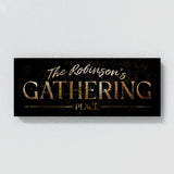 Family Name Gathering Gold Wall Art