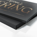 Family Name Gathering Gold Wall Art