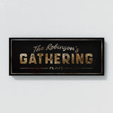 Family Name Gathering Luxury Gold Wall Art