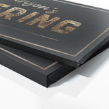 Family Name Gathering Luxury Gold Wall Art