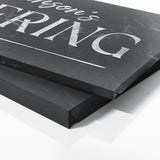 Family Name Gathering Marble Black Wall Art