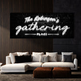 Family Name Gathering Neon Wall Art
