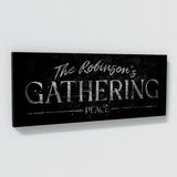 Family Name Gathering Silver Wall Art