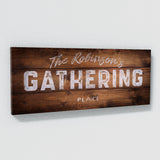 Family Name Gathering Wooden Plank Wall Art