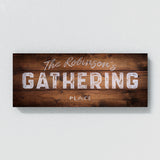 Family Name Gathering Wooden Plank Wall Art