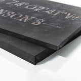 Family Name Gps Coordinates Concrete Wall Art