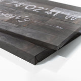 Family Name Gps Coordinates Darker Wall Art