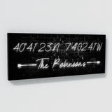 Family Name Gps Coordinates Neon Wall Art