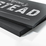Family Name Homestead Black Wall Art